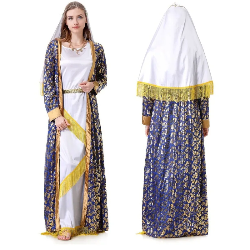 Arab Middle East Cosplay Robe Adult Clothes Carnival Role Play Fancy Dress Party Decoration halloween costume for Women
Arab Middle East Cosplay Robe Adult Clothes Carnival Role Play Fancy Dress Party Decoration halloween costume for Women