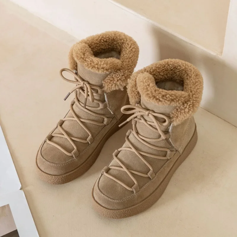 2023 Winter Snow Boots for Women's New Thick Sole Warm Round Toe Short Boots Womens Thickened Snow Cotton Shoes Female Zapatos
2023 Winter Snow Boots for Women's New Thick Sole Warm Round Toe Short Boots Womens Thickened Snow Cotton Shoes Female Zapatos