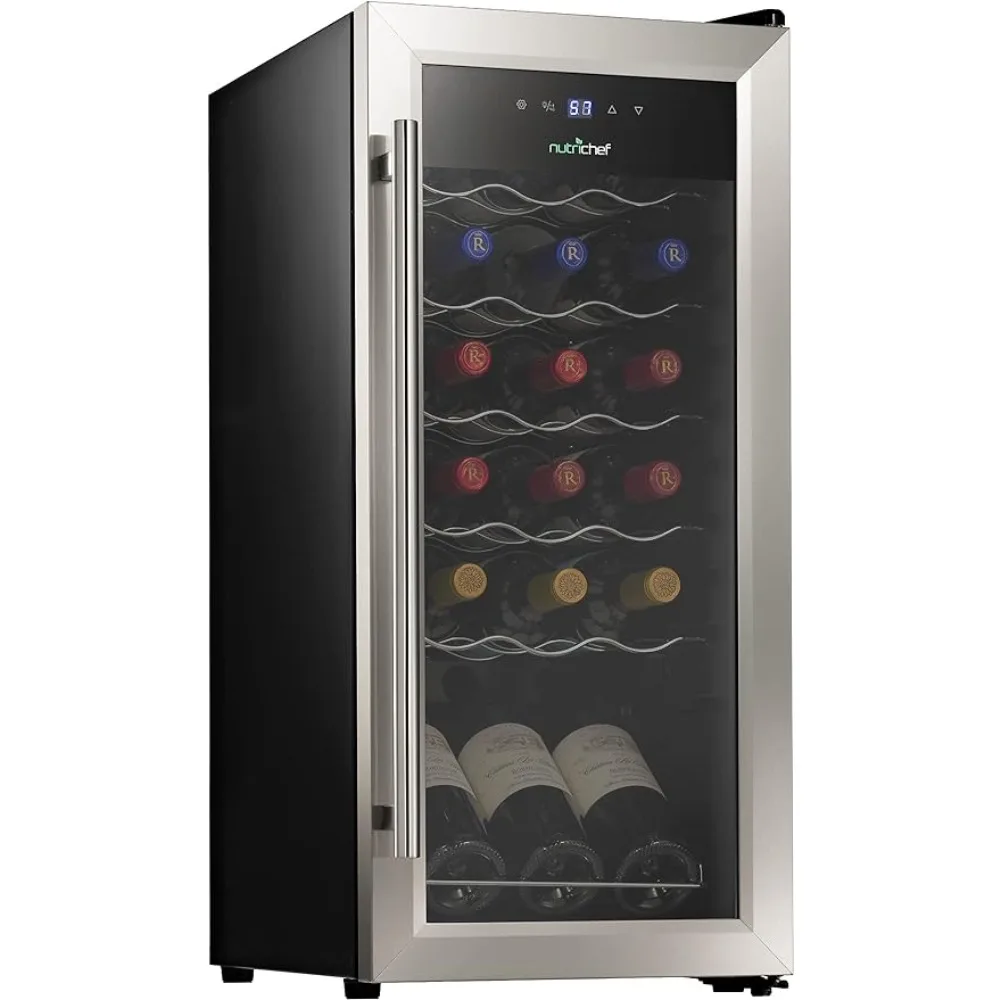 NutriChef 18 Bottle Compressor Wine Cooler Refrigerator | Large Freestanding Wine Cellar For Red
NutriChef 18 Bottle Compressor Wine Cooler Refrigerator | Large Freestanding Wine Cellar For Red