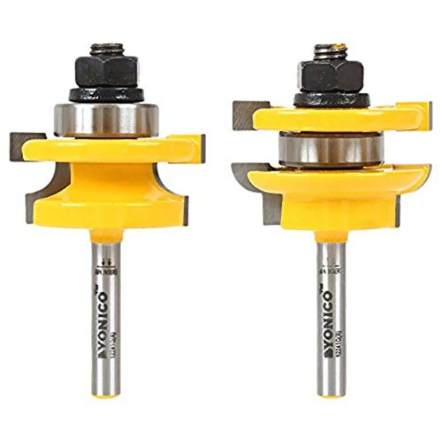 Cabinet Door Rail and Stile Router Bits Set 2 Bit Round Over 1/4-Inch Shank 12241q
Cabinet Door Rail and Stile Router Bits Set 2 Bit Round Over 1/4-Inch Shank 12241q