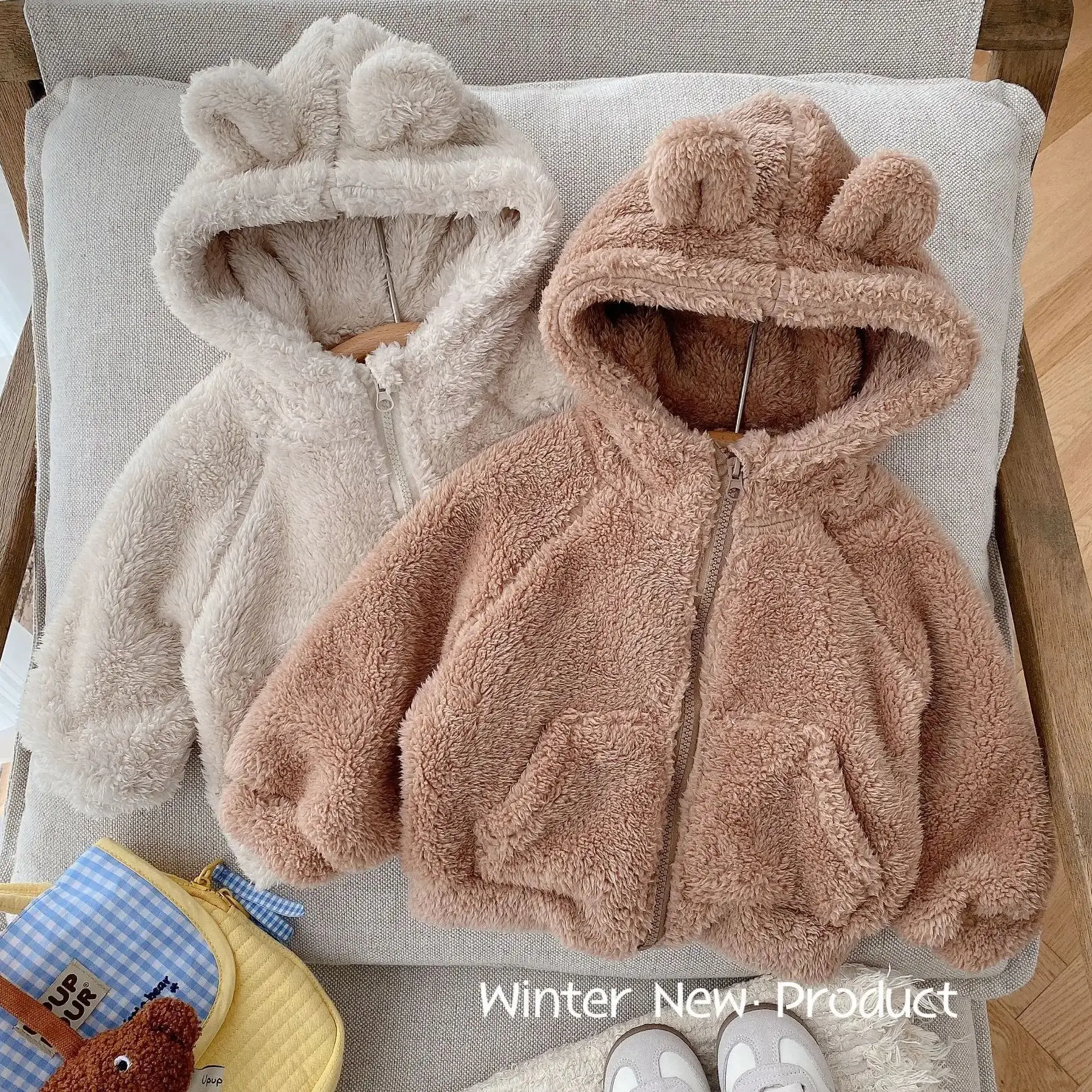 Autumn Winter Children's Thickened Warm Fluffy Coat Cute Ears Hooded Outerwear For Toddler Baby Girls Boys Outdoor Clothes
Autumn Winter Children's Thickened Warm Fluffy Coat Cute Ears Hooded Outerwear For Toddler Baby Girls Boys Outdoor Clothes