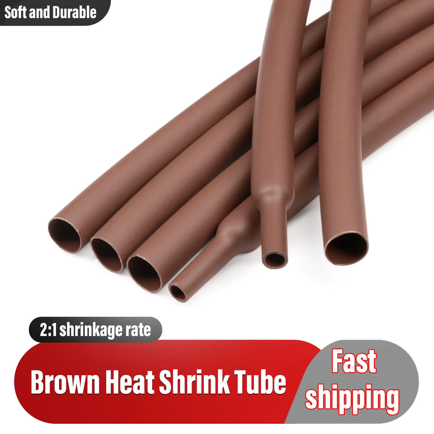 1~10m Brown Diameter 1mm~50mm 2:1 Heat Shrink Heat Shrink Tube Wire Cable Repair Wrap Sleeving DIY Waterproof Polyolefin Tubing
1~10m Brown Diameter 1mm~50mm 2:1 Heat Shrink Heat Shrink Tube Wire Cable Repair Wrap Sleeving DIY Waterproof Polyolefin Tubing