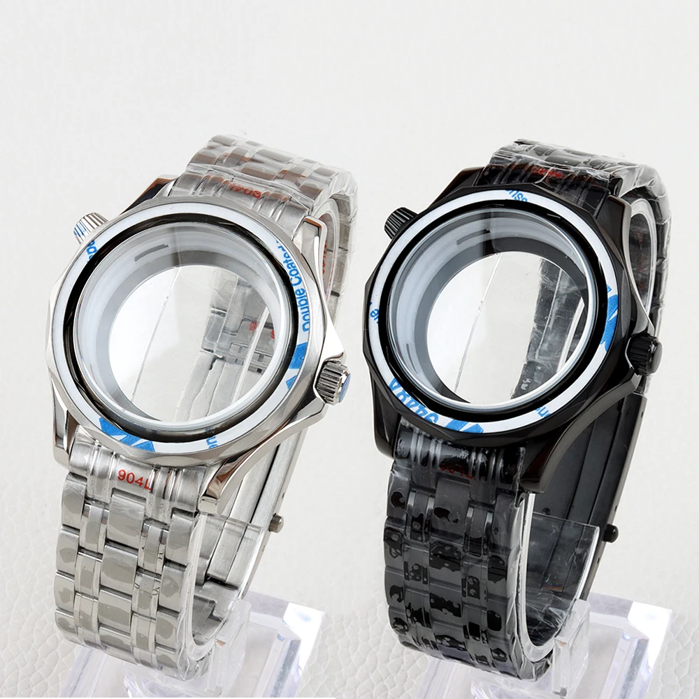 41mm Watch Case 20mm Strap Set for Seamaster 300 Seiko NH35 NH36 Automatic Movement 31mm Dial Solid 316L Stainless Steel 
41mm Watch Case 20mm Strap Set for Seamaster 300 Seiko NH35 NH36 Automatic Movement 31mm Dial Solid 316L Stainless Steel