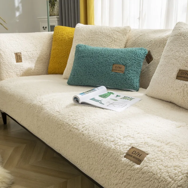 1pc Lamb wool sofa cushion non-slip plush thickened Nordic sofa cover seat cushion cover towel
1pc Lamb wool sofa cushion non-slip plush thickened Nordic sofa cover seat cushion cover towel