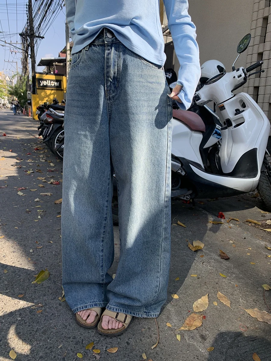 High Waist Straight Leg Jeans Casual Loose Fit Slimming Long Length Drapey Denim Pants for Women Spring 2026 New Arrival
High Waist Straight Leg Jeans Casual Loose Fit Slimming Long Length Drapey Denim Pants for Women Spring 2026 New Arrival