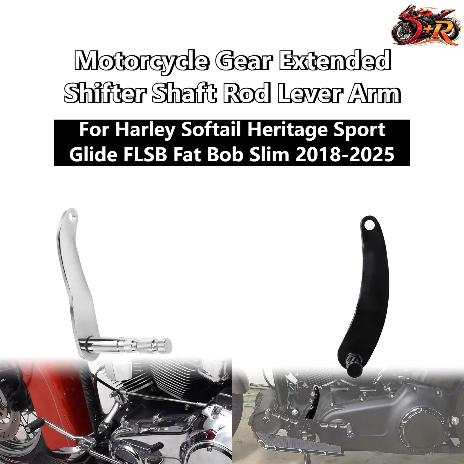 New Motorcycle Gear Extended Shifter Shaft Rod Lever Arm For Harley Softail Heritage Sport Glide FLSB Fat Bob Slim 2018-2025
New Motorcycle Gear Extended Shifter Shaft Rod Lever Arm For Harley Softail Heritage Sport Glide FLSB Fat Bob Slim 2018-2025