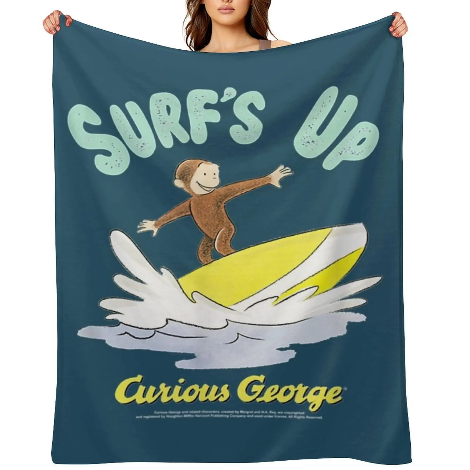 Curious George Surfs Up Surfing Portrait. Throw Blanket for babies Single Luxury Polar Blankets
Curious George Surfs Up Surfing Portrait. Throw Blanket for babies Single Luxury Polar Blankets