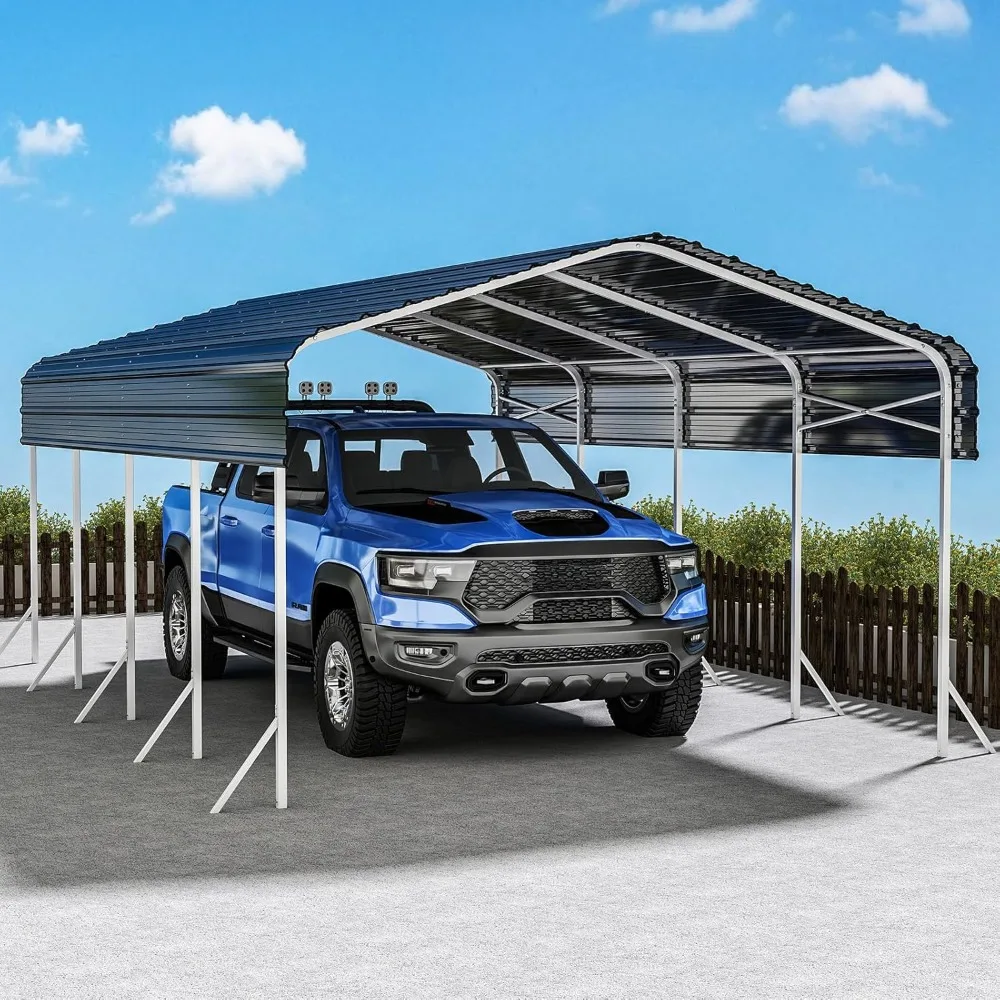 Heavy Duty Metal Carport, Reinforced Frame and Roof for All-Weather, Outdoor Galvanized Car Port with Enhanced Base for Car, Boa
Heavy Duty Metal Carport, Reinforced Frame and Roof for All-Weather, Outdoor Galvanized Car Port with Enhanced Base for Car, Boa