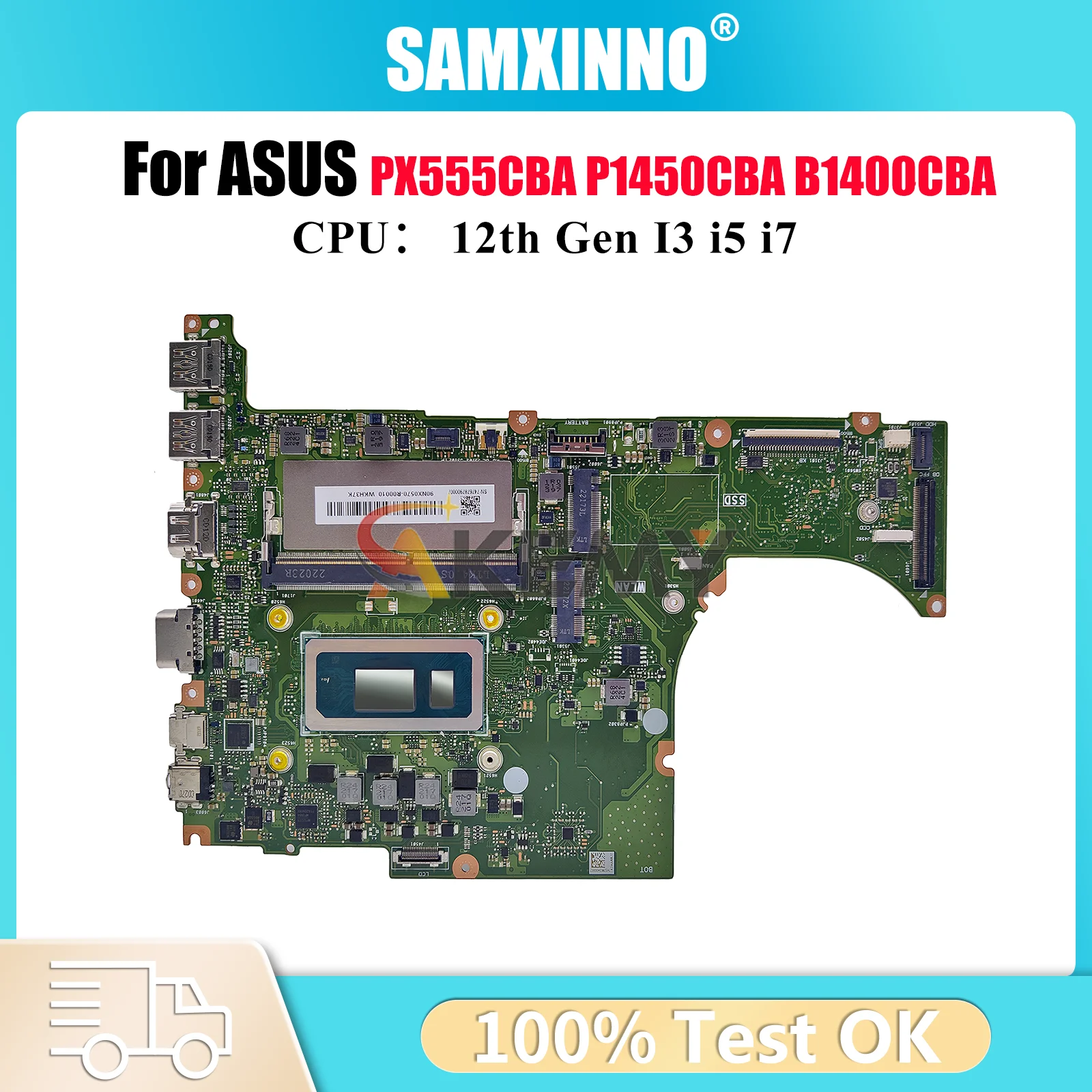 B1400CBA Laptop Motherboard For ASUS ExpertBook B1400CCBA PX555CBA B1400CB P1450CBA Notebook Mainboard With 12th Gen I3 i5 i7
B1400CBA Laptop Motherboard For ASUS ExpertBook B1400CCBA PX555CBA B1400CB P1450CBA Notebook Mainboard With 12th Gen I3 i5 i7