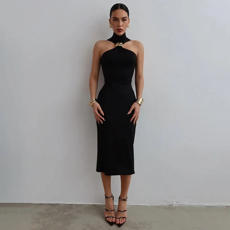 Latest Trendy Summer Sexy Solid Color Chic High Neck Sleeveless Tube Top Off Shoulder Fitted Bodycon Dress For Hot Girls
Latest Trendy Summer Sexy Solid Color Chic High Neck Sleeveless Tube Top Off Shoulder Fitted Bodycon Dress For Hot Girls