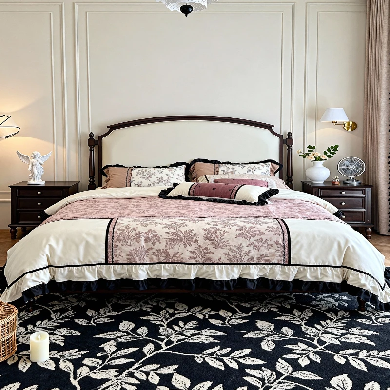 Mid-Century Style Full Solid Wood Double Master Bedroom Double Bed 2m x 2m 2 French 1m 8 Bed Vintage Second Bedroom 1m 5
Mid-Century Style Full Solid Wood Double Master Bedroom Double Bed 2m x 2m 2 French 1m 8 Bed Vintage Second Bedroom 1m 5