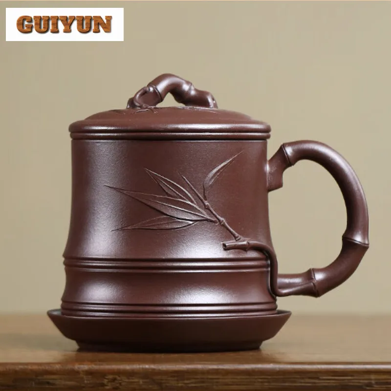 500ml Yixing Purple Clay Raw Ore Purple Mud Filter Tea Separator Cup Retro Tea Mug With Infuser Tea Making Office Water Cup Gift
500ml Yixing Purple Clay Raw Ore Purple Mud Filter Tea Separator Cup Retro Tea Mug With Infuser Tea Making Office Water Cup Gift