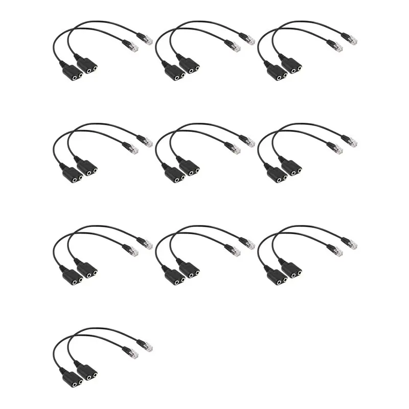 YSS-20X Headset Adapter RJ9 Plug Dual 3.5 Mm Audio Socket Socket To Plug RJ9 Plug Adapter Converter Cable For Telephone
YSS-20X Headset Adapter RJ9 Plug Dual 3.5 Mm Audio Socket Socket To Plug RJ9 Plug Adapter Converter Cable For Telephone