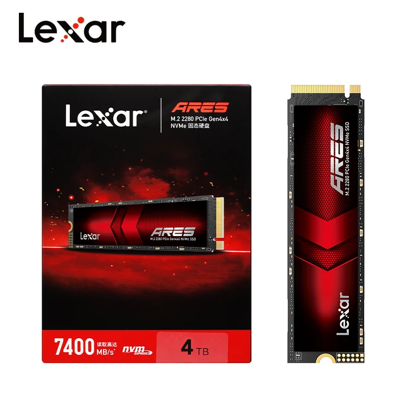 Original Lexar ARES PCIe Gen 4.0x4 PC Upgrade Internal Solid State Drive M.2 SSD 2TB Storage Disk NVMe M2 SSD 1TB For Computer
Original Lexar ARES PCIe Gen 4.0x4 PC Upgrade Internal Solid State Drive M.2 SSD 2TB Storage Disk NVMe M2 SSD 1TB For Computer