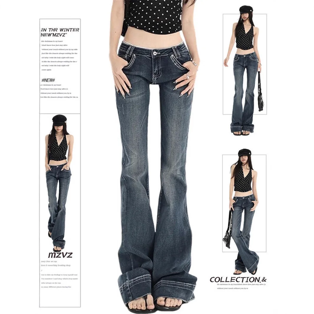 Fashionable Low-Rise Denim Jeans Sexy Women's Spring Summer High Waist Cotton Stretchy Loose Fit American Deep Blue Hot Girl
Fashionable Low-Rise Denim Jeans Sexy Women's Spring Summer High Waist Cotton Stretchy Loose Fit American Deep Blue Hot Girl