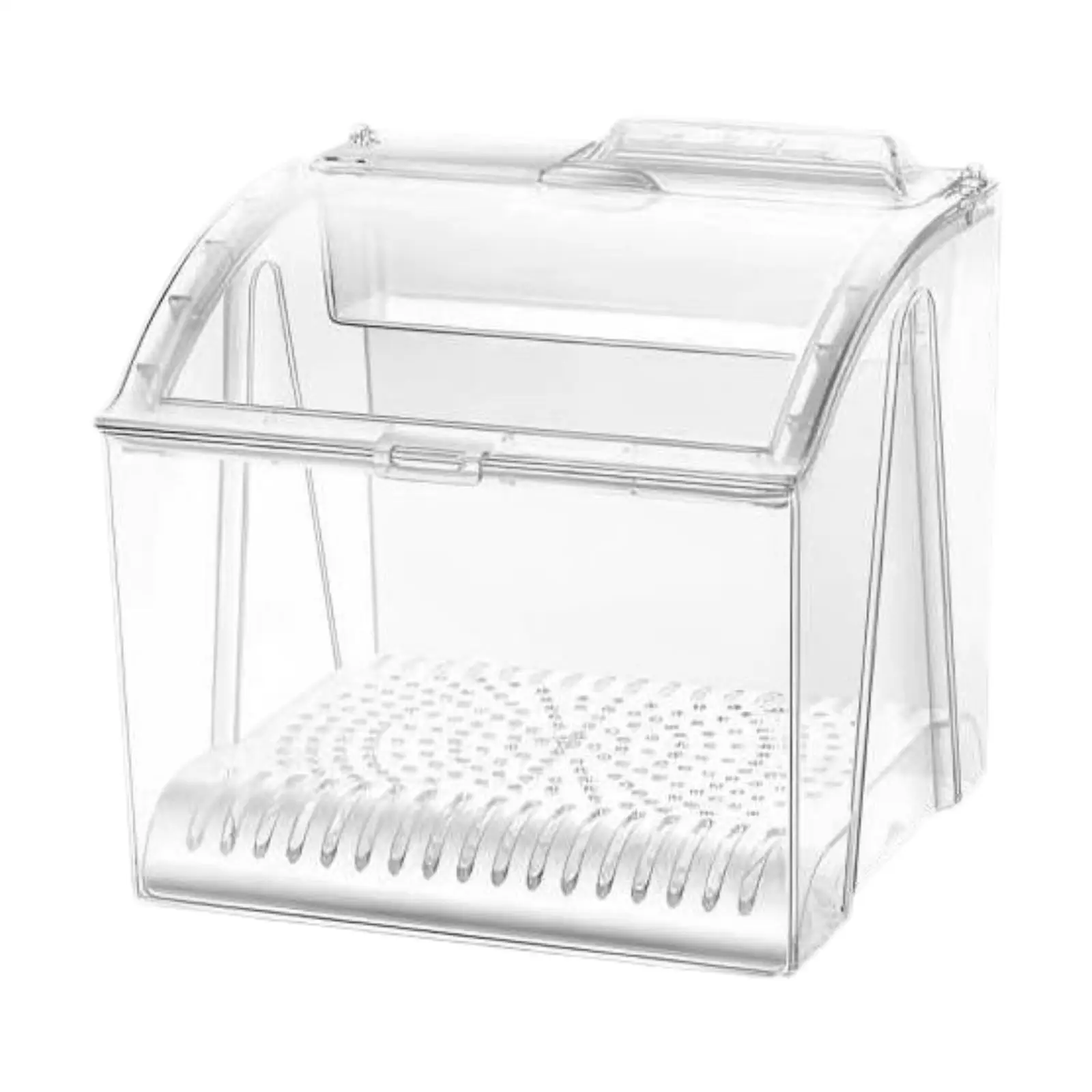 Food Box Candy Bin Front Opening Display Organizer with Lid Snack Organizer Bread Box for Bakeries Pastry Candy Store Kitchen
Food Box Candy Bin Front Opening Display Organizer with Lid Snack Organizer Bread Box for Bakeries Pastry Candy Store Kitchen