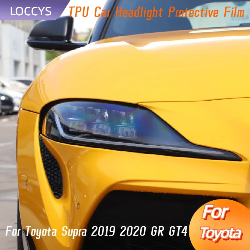 For Toyota Supra 2019 2020 GR GT4 Car Headlight Protection Tint Film Smoke Black Transparent TPU Front Light Sticker Accessories
For Toyota Supra 2019 2020 GR GT4 Car Headlight Protection Tint Film Smoke Black Transparent TPU Front Light Sticker Accessories