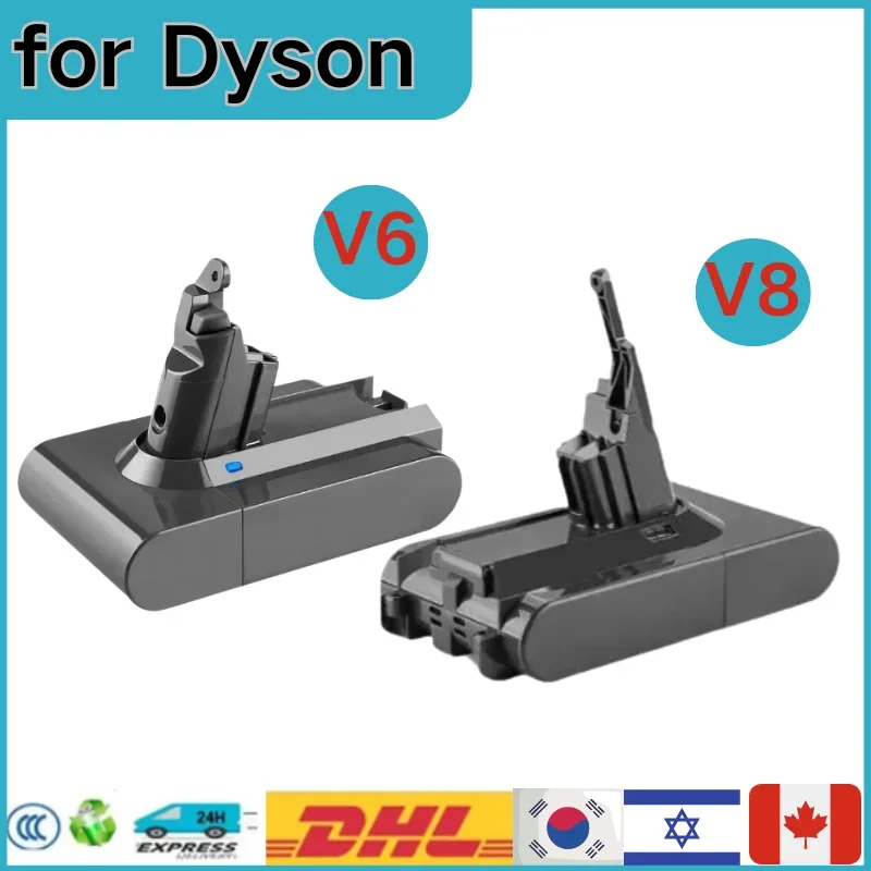 For 6.8Ah/9.8Ah Replacement battery for Dyson V6 V7 V8 Series SV12 DC62 SV11 sv10 Handheld Vacuum Cleaner Spare Batterie 21.6V
For 6.8Ah/9.8Ah Replacement battery for Dyson V6 V7 V8 Series SV12 DC62 SV11 sv10 Handheld Vacuum Cleaner Spare Batterie 21.6V