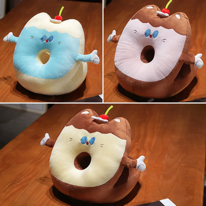 Cute Donut Cat Plush Pillow - 2-in-1 Reversible Cushion with Crystal Velvet & Ice Silk Fabric
Cute Donut Cat Plush Pillow - 2-in-1 Reversible Cushion with Crystal Velvet & Ice Silk Fabric