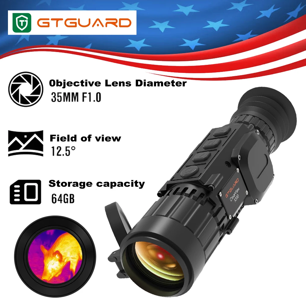 GTGUARD ClearView X350 Night Vision Goggles Thermal Imaging Scope Monocular 384*288 Resolution Camera Telescope Local Inventory
GTGUARD ClearView X350 Night Vision Goggles Thermal Imaging Scope Monocular 384*288 Resolution Camera Telescope Local Inventory