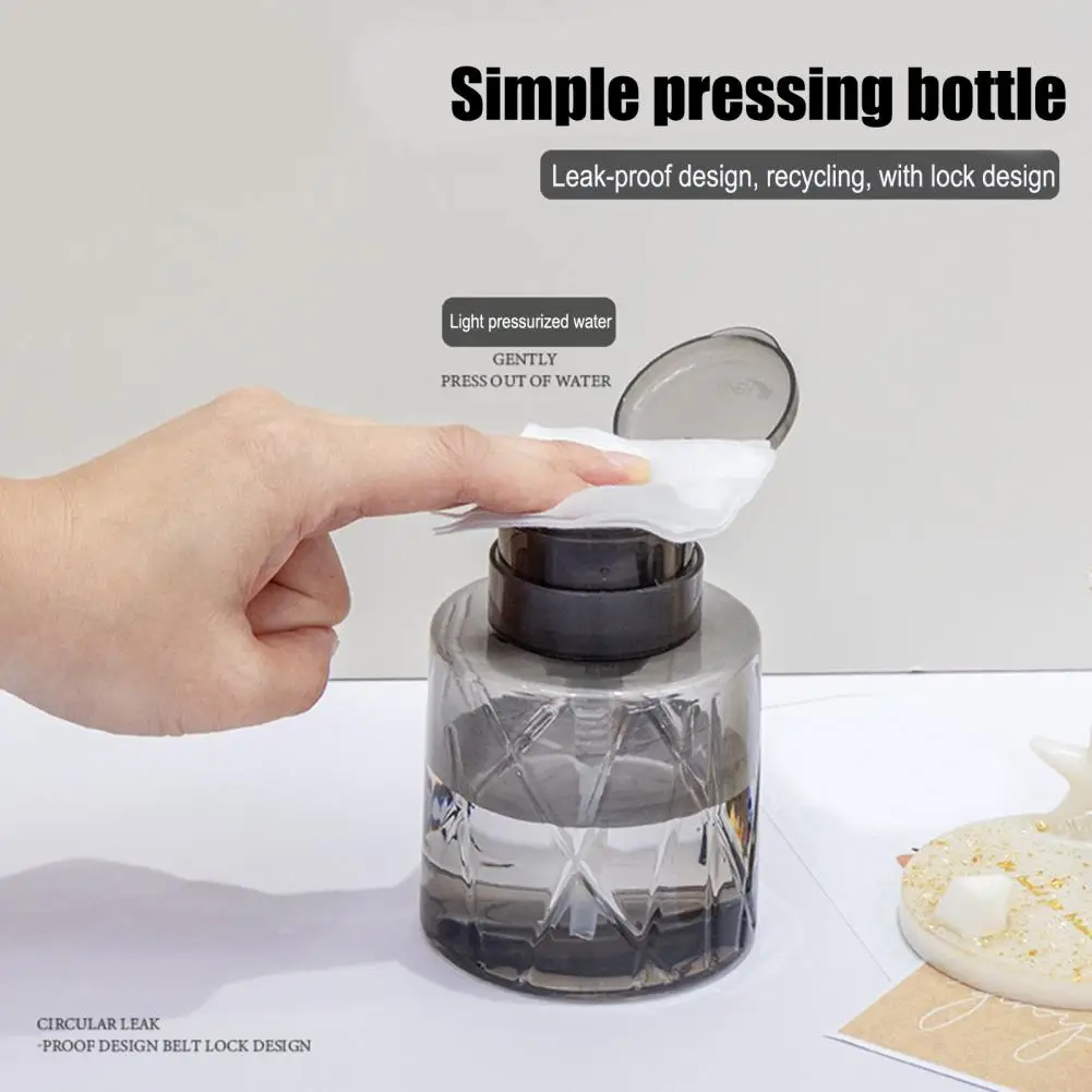 1/2Pcs Lockable Empty Pump Dispenser Nail Manicure Makeup Remover Refillable Pump Bottle Pressure Liquid Container
1/2Pcs Lockable Empty Pump Dispenser Nail Manicure Makeup Remover Refillable Pump Bottle Pressure Liquid Container
