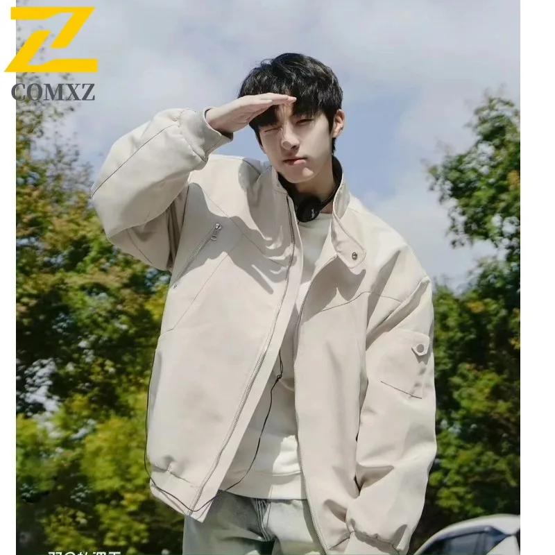 Men Turn Collar Standard Teenager 2025 Autumn Regular American High Street Zipper Stand Collar Workwear New Solid Color Jacket
Men Turn Collar Standard Teenager 2025 Autumn Regular American High Street Zipper Stand Collar Workwear New Solid Color Jacket