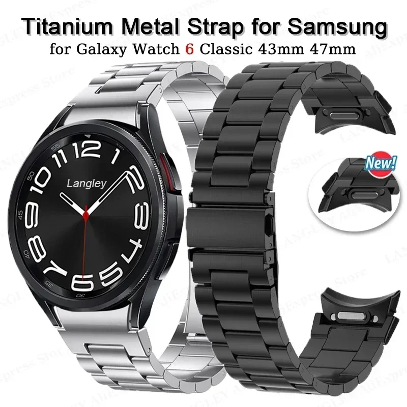 No Gaps Titanium Strap For Samsung Galaxy Watch 6/5/4 40mm 44mm 6 4 Classic 47mm 42mm 46mm 43mm Quick Fit Bracelet For 5Pro 45mm
No Gaps Titanium Strap For Samsung Galaxy Watch 6/5/4 40mm 44mm 6 4 Classic 47mm 42mm 46mm 43mm Quick Fit Bracelet For 5Pro 45mm