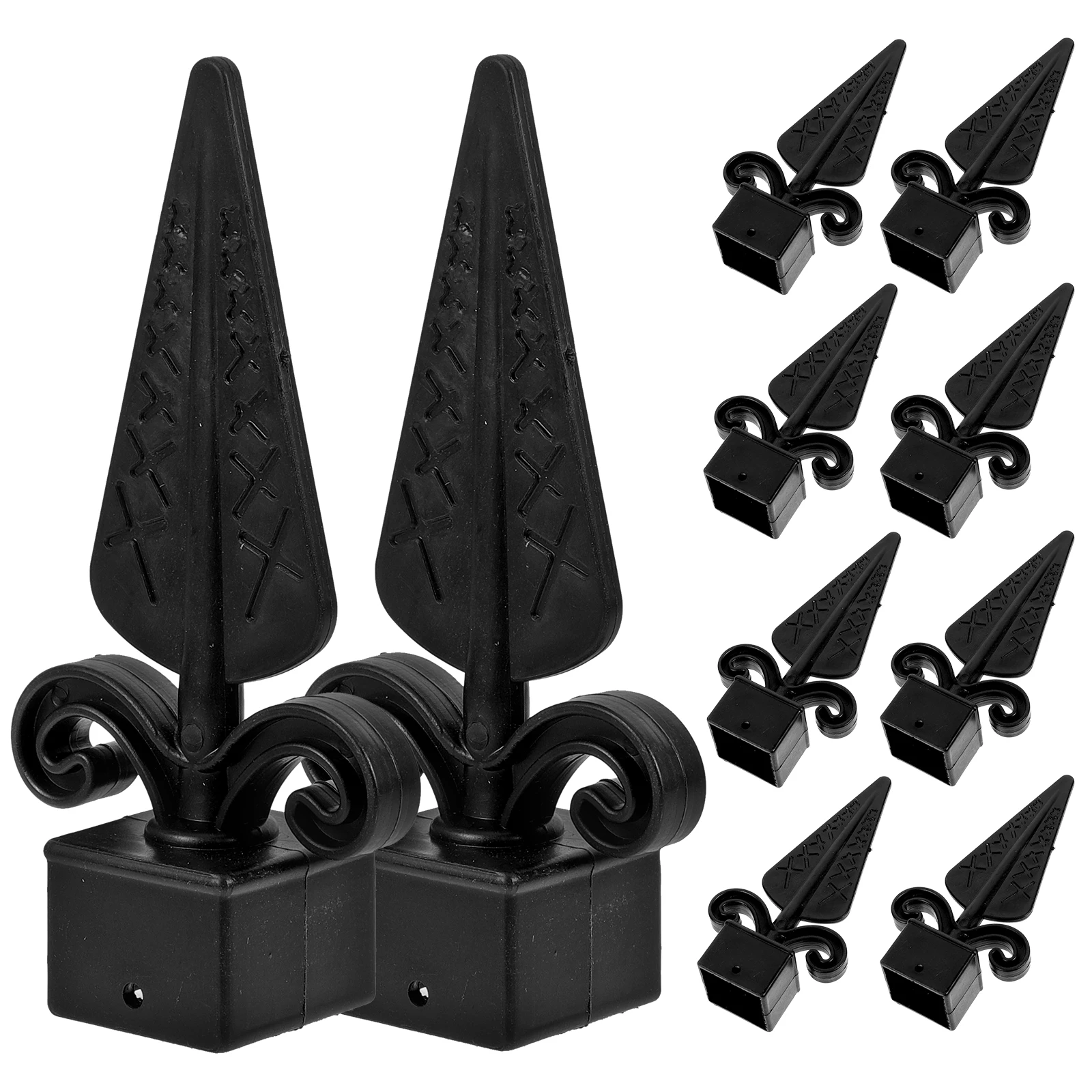 10pcs Plastic Fence Post Caps Tip Guardrail Accessories Black Column Cover Decorative Post Finials Fence Parts
10pcs Plastic Fence Post Caps Tip Guardrail Accessories Black Column Cover Decorative Post Finials Fence Parts