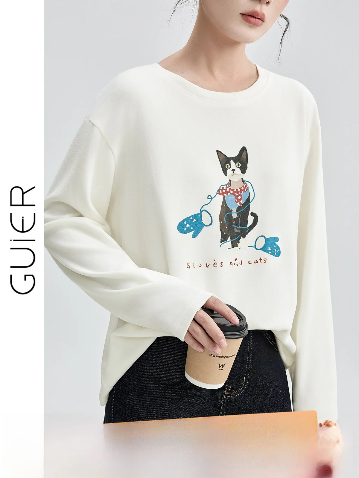 Женская повседневная футболка Guier Long Sve Fce с круглым вырезом и принтом, осенне-зимняя новинка, универсальный комфортный топ
Женская повседневная футболка Guier Long Sve Fce с круглым вырезом и принтом, осенне-зимняя новинка, универсальный комфортный топ