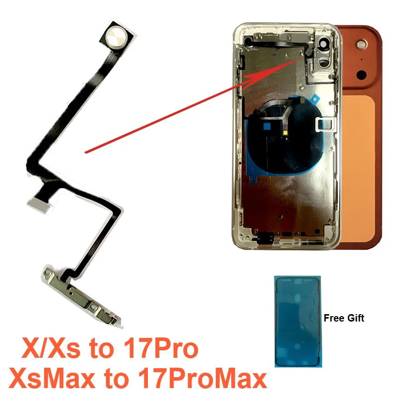 Шлейф кнопок питания, громкости и фонарика для iPhone X/Xs Max до 17 Pro Max: запчасти для модификации корпуса с уплотнителем
Шлейф кнопок питания, громкости и фонарика для iPhone X/Xs Max до 17 Pro Max: запчасти для модификации корпуса с уплотнителем