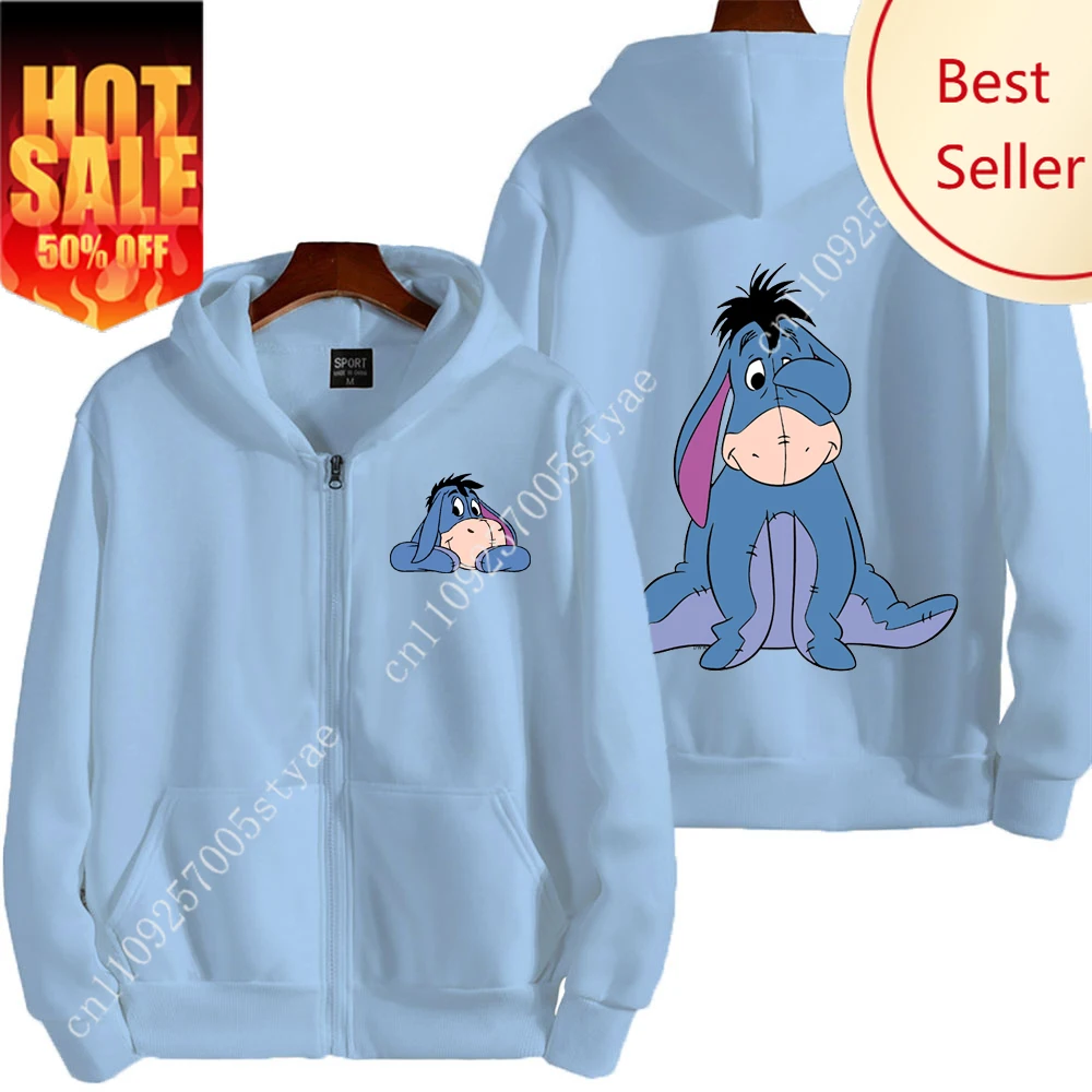 Eeyore Cartoon Anime Women Zipper Hoodie Spring Autumn Men Oversized Sweatshirt 2025 New Fashion Couple Jackets Coats
Eeyore Cartoon Anime Women Zipper Hoodie Spring Autumn Men Oversized Sweatshirt 2025 New Fashion Couple Jackets Coats