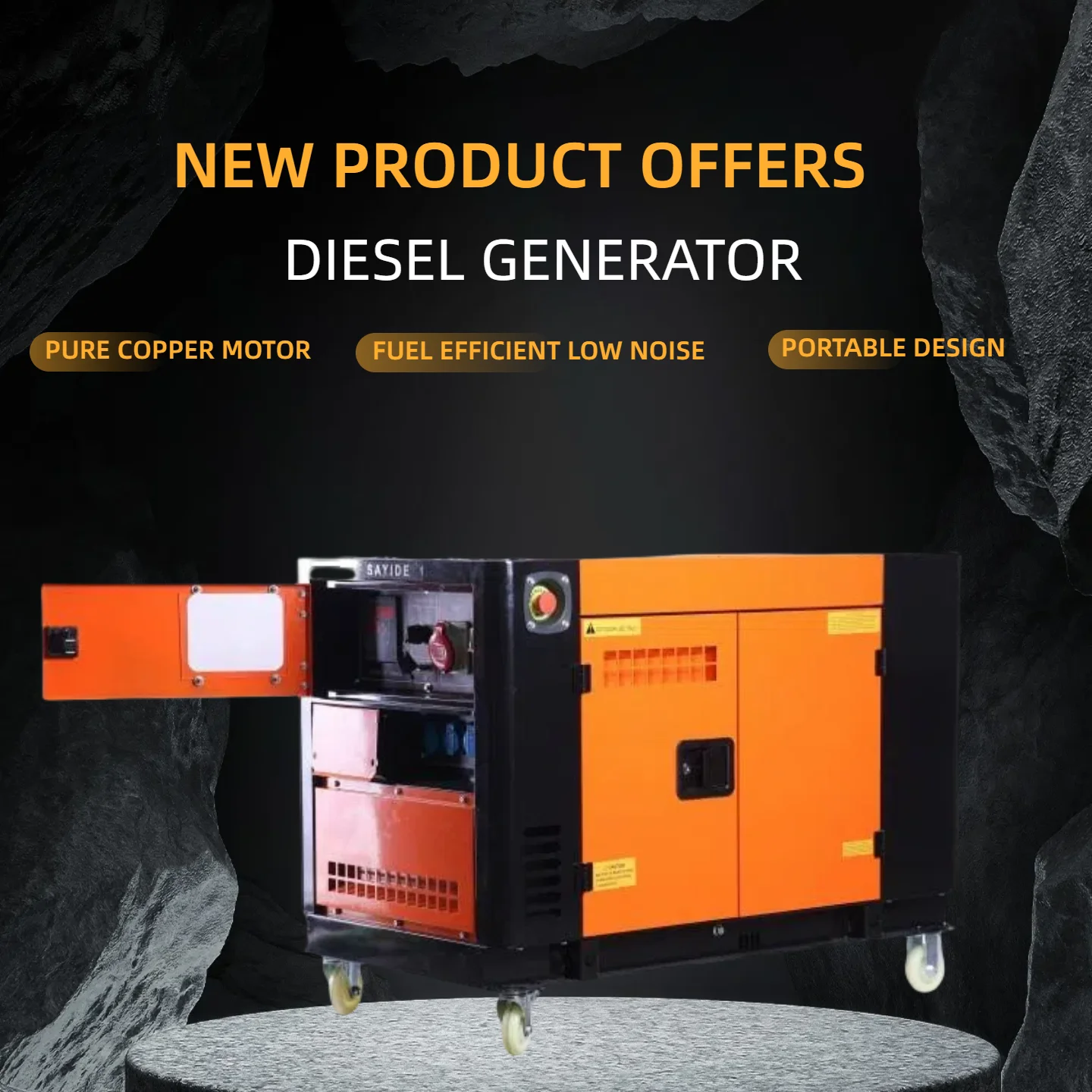 Quiet Lightweight Genset Travel Electricity. Made in China Small Generator Portable Factory Direct Sales Ready-to-use
Quiet Lightweight Genset Travel Electricity. Made in China Small Generator Portable Factory Direct Sales Ready-to-use