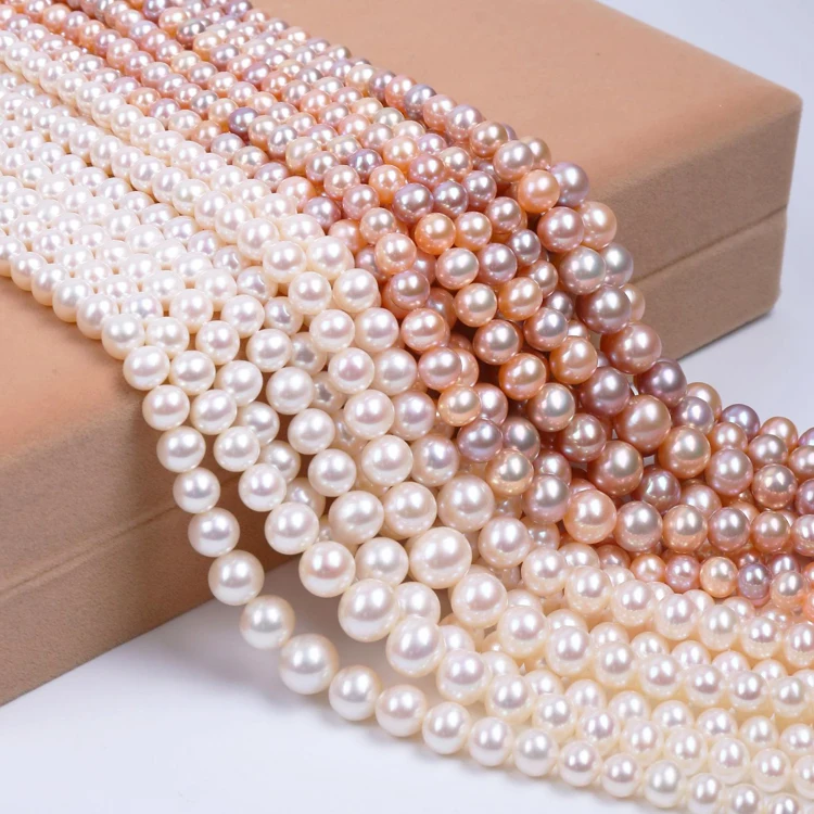 Wholesale Real Hot Sale 9-10mm freshwater pearl strand Round Natural Pearl beads with hole
Wholesale Real Hot Sale 9-10mm freshwater pearl strand Round Natural Pearl beads with hole