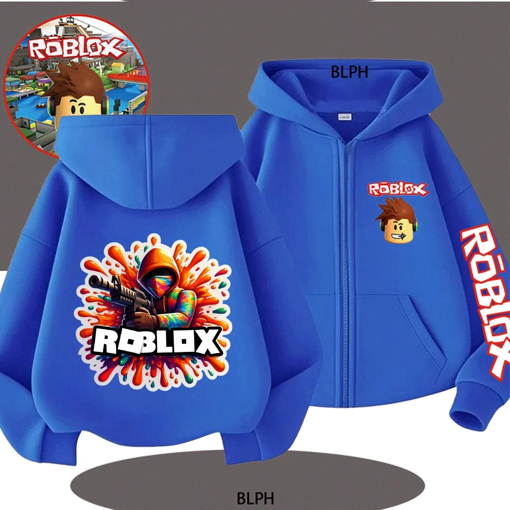 Kids Roblox Printed Hoodie with Colorful Splash Design, Cool Gaming-Inspired Long Sleeve Hooded Sweatshirt for Boys and Girls
Kids Roblox Printed Hoodie with Colorful Splash Design, Cool Gaming-Inspired Long Sleeve Hooded Sweatshirt for Boys and Girls