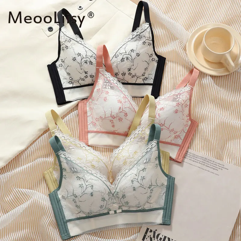 MeooLiisy Sexy Push Up Women Bra Lace Thin Cup Soft Underwear Wire Free Three Quarters(3/4 Cup) Lingerie Everyday Bralette
MeooLiisy Sexy Push Up Women Bra Lace Thin Cup Soft Underwear Wire Free Three Quarters(3/4 Cup) Lingerie Everyday Bralette