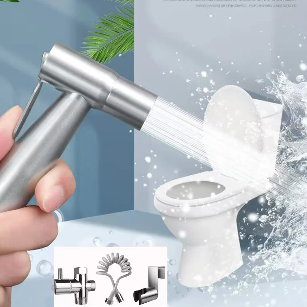 Handheld Toilet Bidet Sprayer Set Kit Stainless Steel Hand Bidet faucet for Bathroom Hand Sprayer Shower Head Self Cleaning
Handheld Toilet Bidet Sprayer Set Kit Stainless Steel Hand Bidet faucet for Bathroom Hand Sprayer Shower Head Self Cleaning