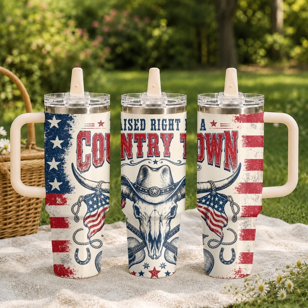 American Cowboy Vacuum Flasks 40oz Stainless Steel Tumbler with Handle Straw Lid Vacuum Insulated Double Wall Leak Proof
American Cowboy Vacuum Flasks 40oz Stainless Steel Tumbler with Handle Straw Lid Vacuum Insulated Double Wall Leak Proof