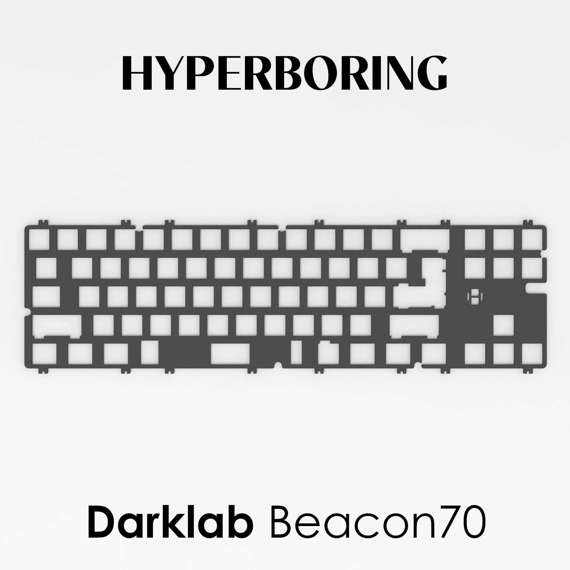 Клавиатура Darklab Beacon70 PC PP FR4 Алюминий (для использования на печатной плате)
Клавиатура Darklab Beacon70 PC PP FR4 Алюминий (для использования на печатной плате)