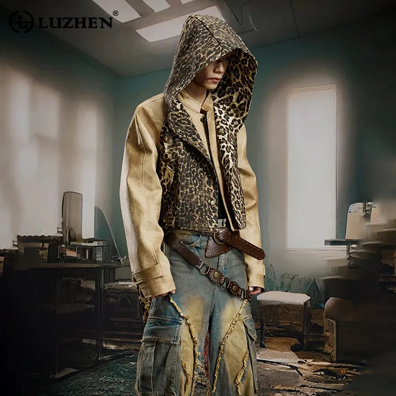 LUZHEN 2025 New Personalized Streetwear Leopard Print Splicing Design Hooded Coat Men's Fashion Original Casual Clothes JY4976
LUZHEN 2025 New Personalized Streetwear Leopard Print Splicing Design Hooded Coat Men's Fashion Original Casual Clothes JY4976