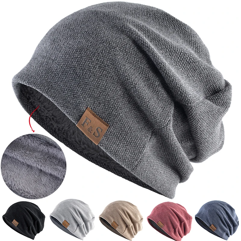 Fleece-Lined Baggy Slouchy Beanies Hat for Men Women Autumn Winter Knitted Warm Cap Solid Color Hip Hop Ear Warmer Skullcaps
Fleece-Lined Baggy Slouchy Beanies Hat for Men Women Autumn Winter Knitted Warm Cap Solid Color Hip Hop Ear Warmer Skullcaps