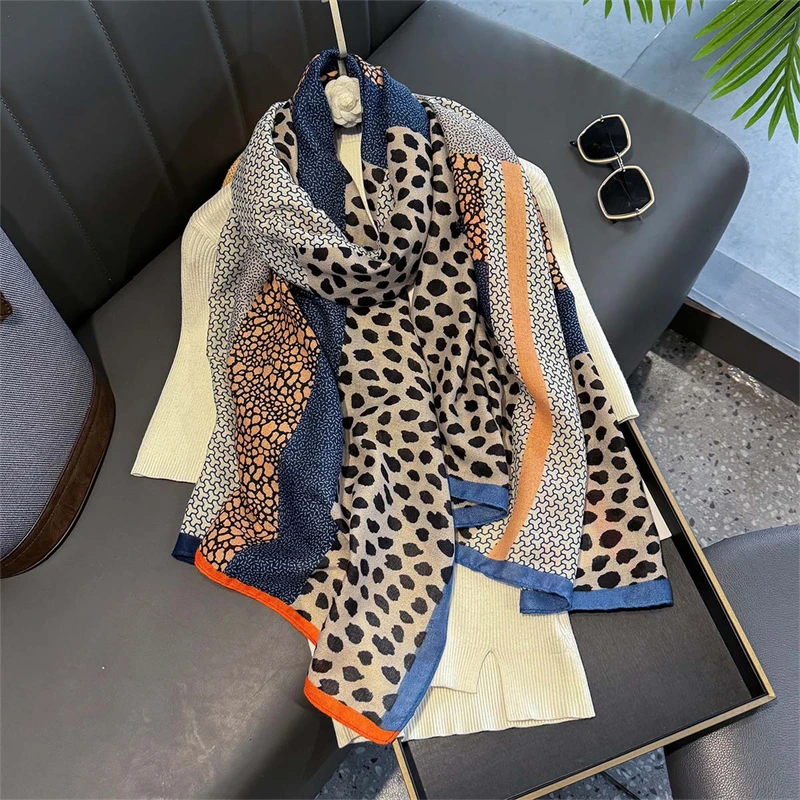 Bohemian Styles Scarf Women Leopard Print Designer Cotton-Linen Feel Shawl Lady Beach Sunscreen Soft Ventilate Hijab Wrap
Bohemian Styles Scarf Women Leopard Print Designer Cotton-Linen Feel Shawl Lady Beach Sunscreen Soft Ventilate Hijab Wrap