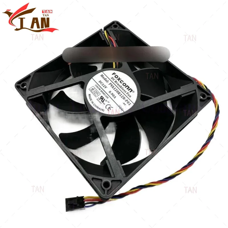 FOR Foxconn PVA120K12N-P01 DC 12V 0.90A 120x120x38mm 4-Wire Server Cooling Fan TAN
FOR Foxconn PVA120K12N-P01 DC 12V 0.90A 120x120x38mm 4-Wire Server Cooling Fan TAN