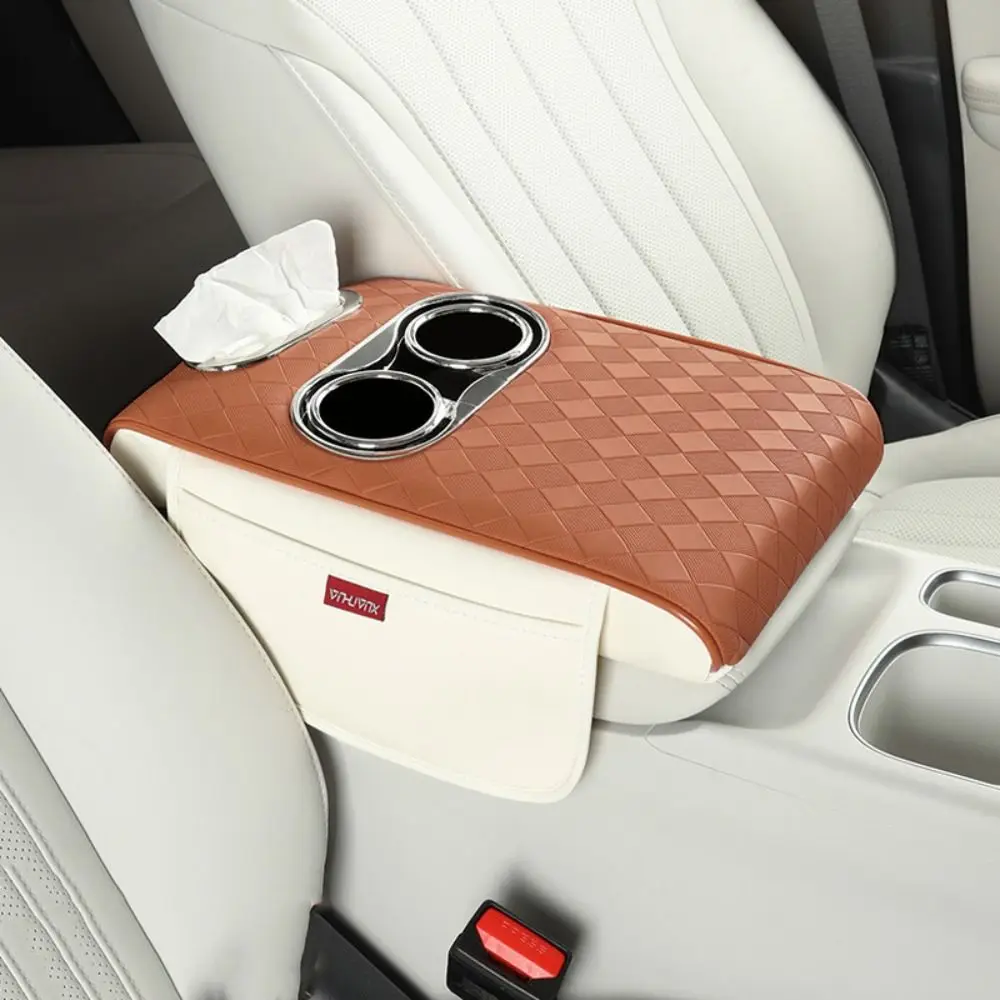 PU Leather Car Armrest Pad Height Increasing Multifunctional Center Console Armrest Cushion with Cup Holder Tissue Box Thickened
PU Leather Car Armrest Pad Height Increasing Multifunctional Center Console Armrest Cushion with Cup Holder Tissue Box Thickened