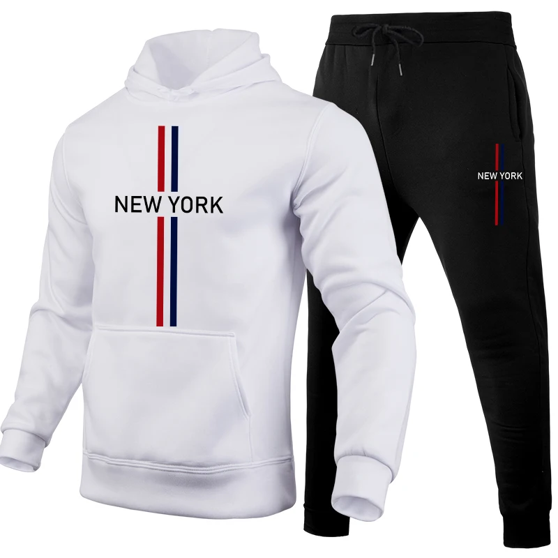 New York Fashion Hoodie&sweatpants 2pcs Set Male Daily Casual Sports Jogging Suit Urban Trend Streetwear Tracksuit Men's Outfits
New York Fashion Hoodie&sweatpants 2pcs Set Male Daily Casual Sports Jogging Suit Urban Trend Streetwear Tracksuit Men's Outfits