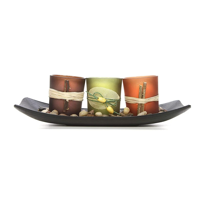 3 Piece Set Decorative Candle Holder Rock And Tray Wedding Party Spa Aromatherapy
3 Piece Set Decorative Candle Holder Rock And Tray Wedding Party Spa Aromatherapy