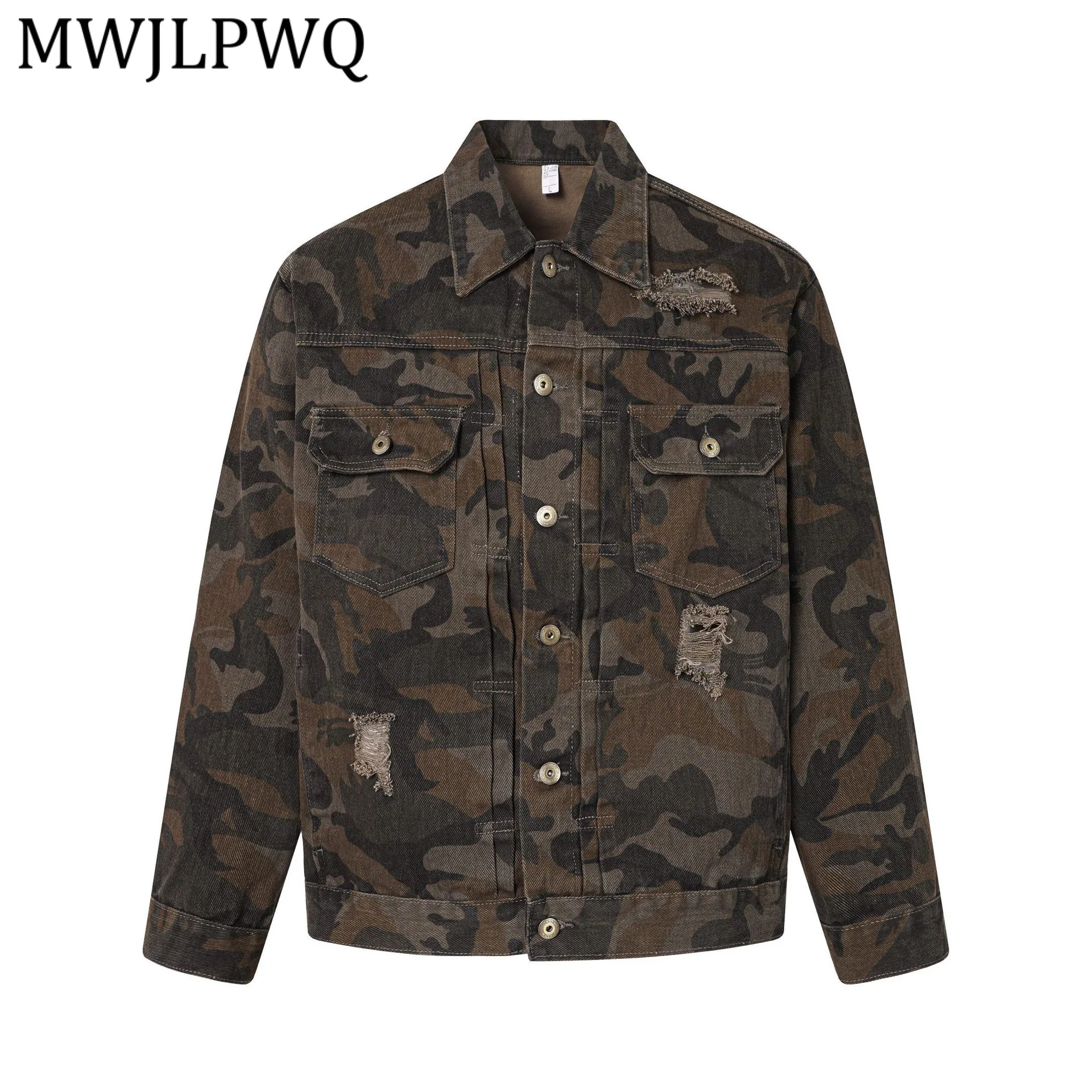 Куртка MWJLPWQ в американском уличном стиле с камуфляжным дизайном, унисекс, с эффектом потертости, свободного кроя, для мужчин, в стиле хип-хоп, весна 2026, новинка, 13515
Куртка MWJLPWQ в американском уличном стиле с камуфляжным дизайном, унисекс, с эффектом потертости, свободного кроя, для мужчин, в стиле хип-хоп, весна 2026, новинка, 13515