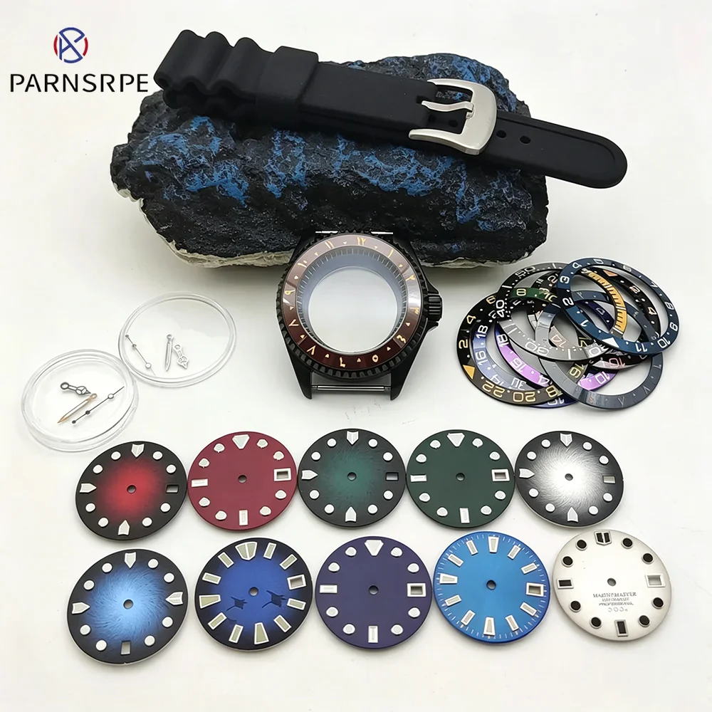 42mm PVD Black Watch Case+Rubber strap Sapphire glass 28.5mm Dial Mods 007 Case Water Resistant NH35 Calibre Case
42mm PVD Black Watch Case+Rubber strap Sapphire glass 28.5mm Dial Mods 007 Case Water Resistant NH35 Calibre Case