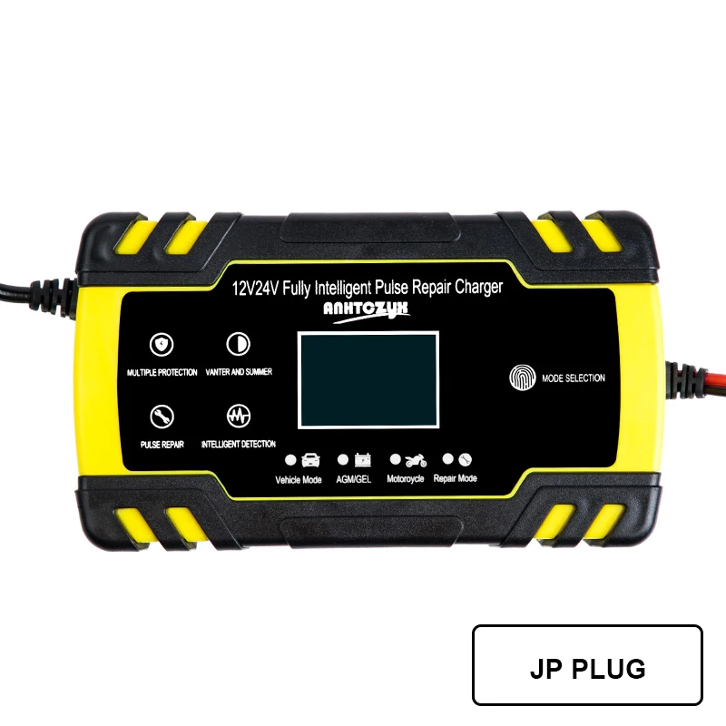 Car Battery Charger 12/24V 8A Touch Screen Pulse Repair LCD Battery Charger for Car Motorcycle Lead Acid Battery Agm Gel Wet
Car Battery Charger 12/24V 8A Touch Screen Pulse Repair LCD Battery Charger for Car Motorcycle Lead Acid Battery Agm Gel Wet