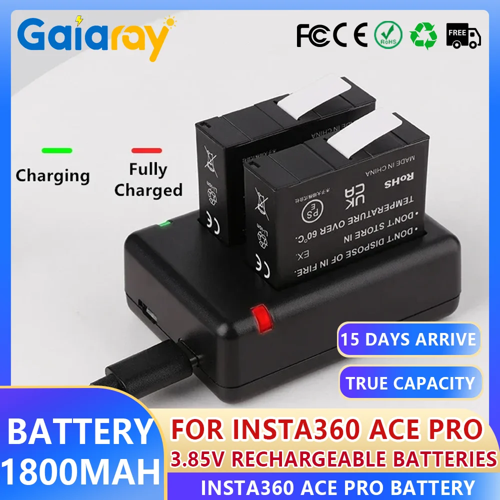 Для Insta360 Ace Pro Ace 1800 мАч аккумулятор и светодиодное двойное зарядное устройство для Insta360 Ace Pro аксессуары для аккумуляторов Insta360 Ace Pro Action
Для Insta360 Ace Pro Ace 1800 мАч аккумулятор и светодиодное двойное зарядное устройство для Insta360 Ace Pro аксессуары для аккумуляторов Insta360 Ace Pro Action