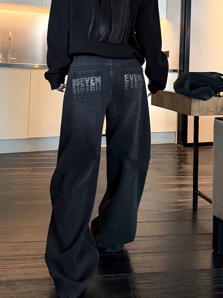 Широкие джинсы Y2K в корейском стиле для женщин, свободные брюки с изогнутым низом, весна-осень, с горячим тиснением в виде бриллиантов, модные, крутые, универсальные
Широкие джинсы Y2K в корейском стиле для женщин, свободные брюки с изогнутым низом, весна-осень, с горячим тиснением в виде бриллиантов, модные, крутые, универсальные